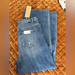 Women's Risen Wide Leg Jeans